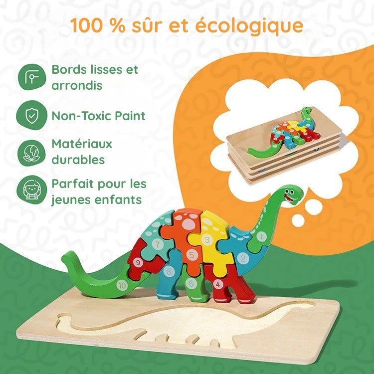 Puzzle en bois Montessori