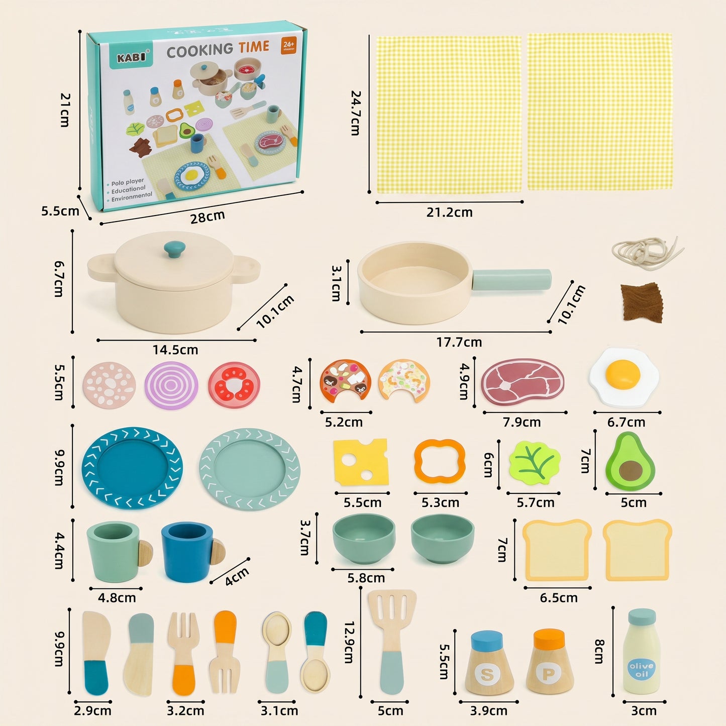 Set de pique-nique Montessori en Bois