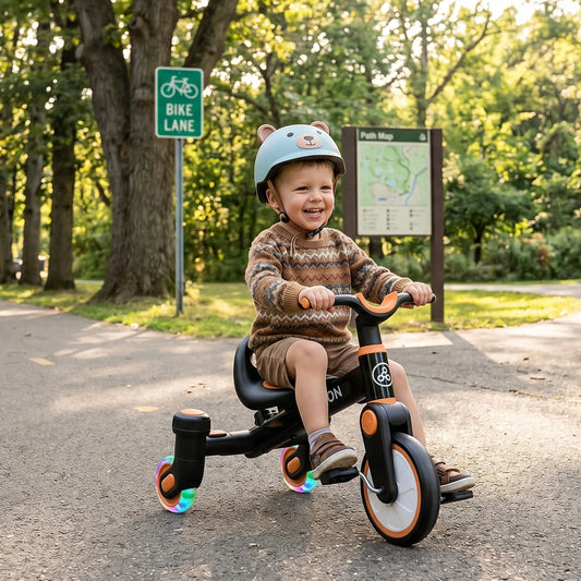 Tricycle Montessori à Poignée Parentale