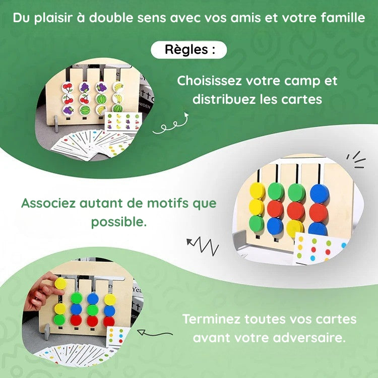 Jeu d'association double face Montessori