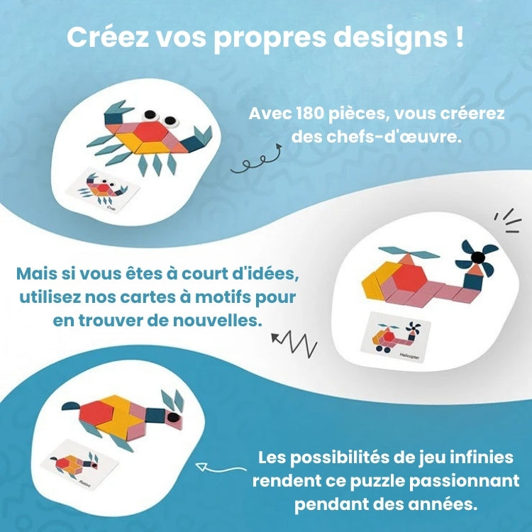 Puzzle d'animaux Montessori