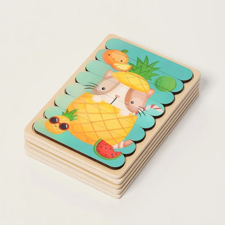 Puzzles double face Montessori
