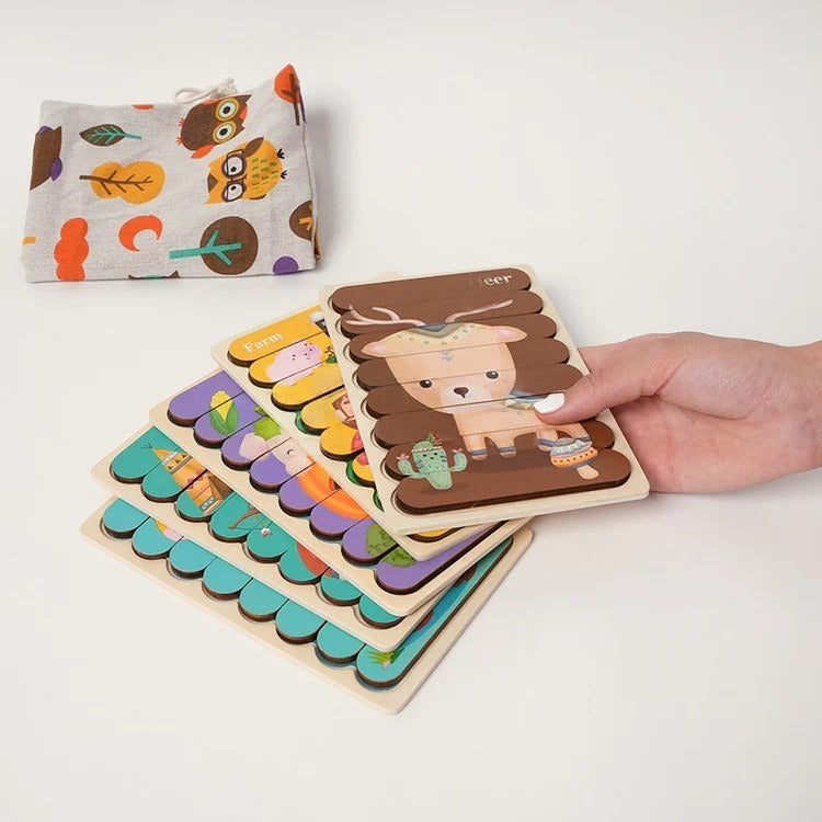 Puzzles double face Montessori