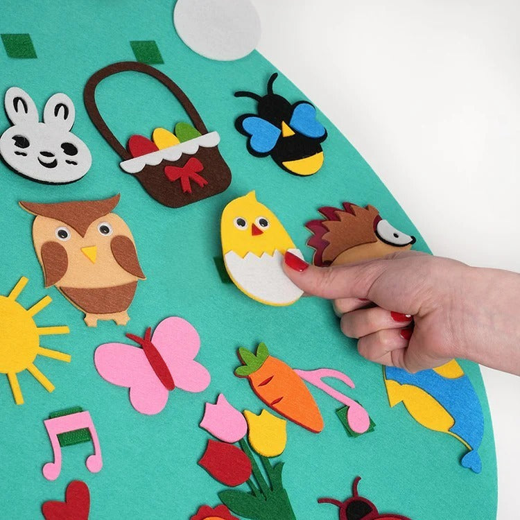 Lapin en feutre Montessori