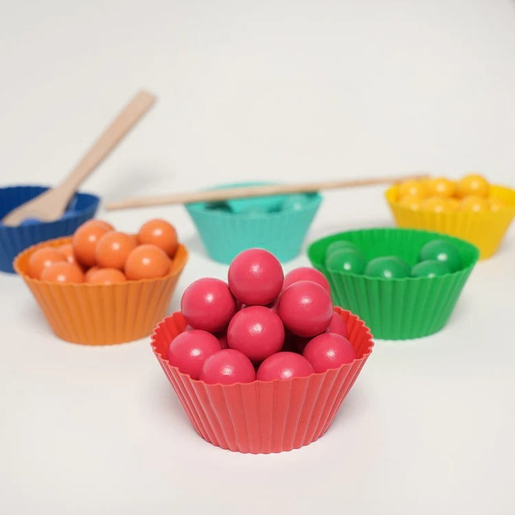 Perles arc-en-ciel Montessori