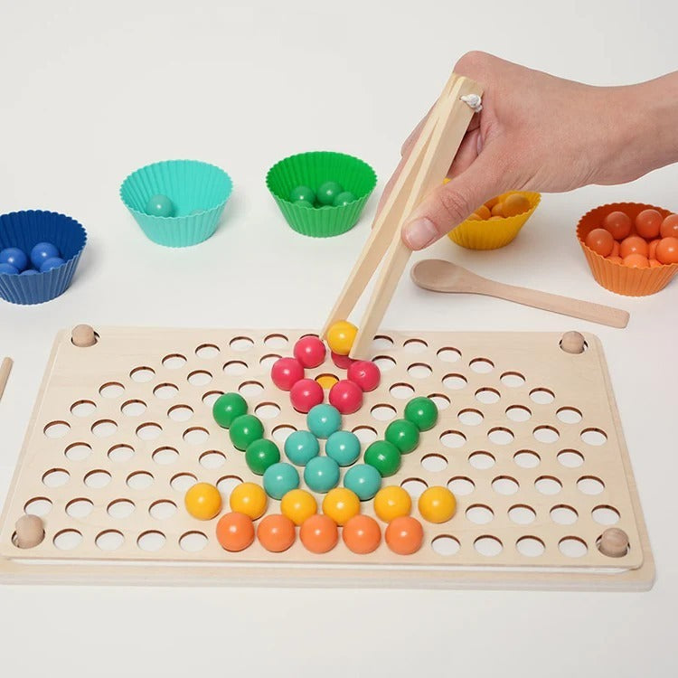 Perles arc-en-ciel Montessori