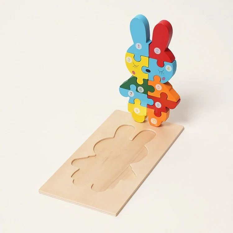 Puzzle en bois Montessori