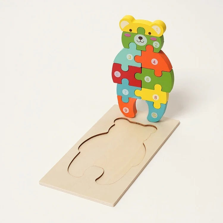 Puzzle en bois Montessori
