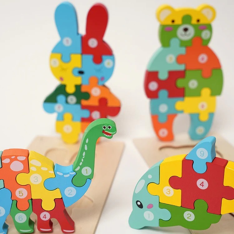Puzzle en bois Montessori