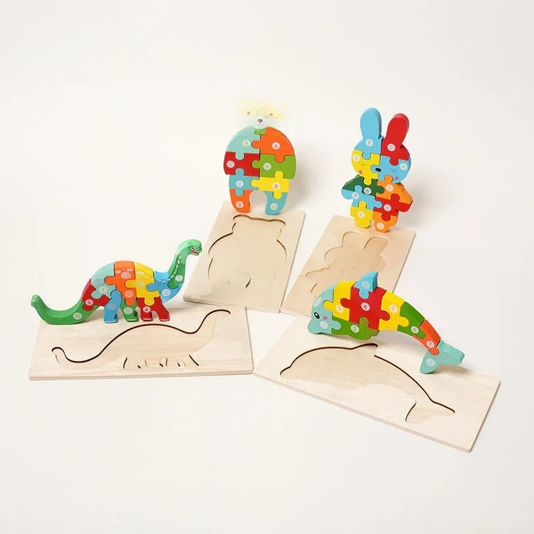 Puzzle en bois Montessori