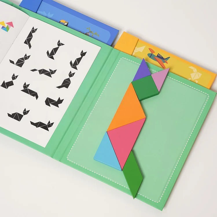 Livre magnétique Tangram Montessori