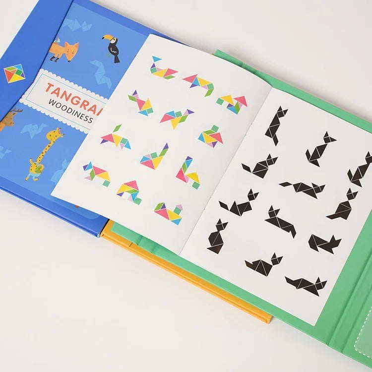 Livre magnétique Tangram Montessori