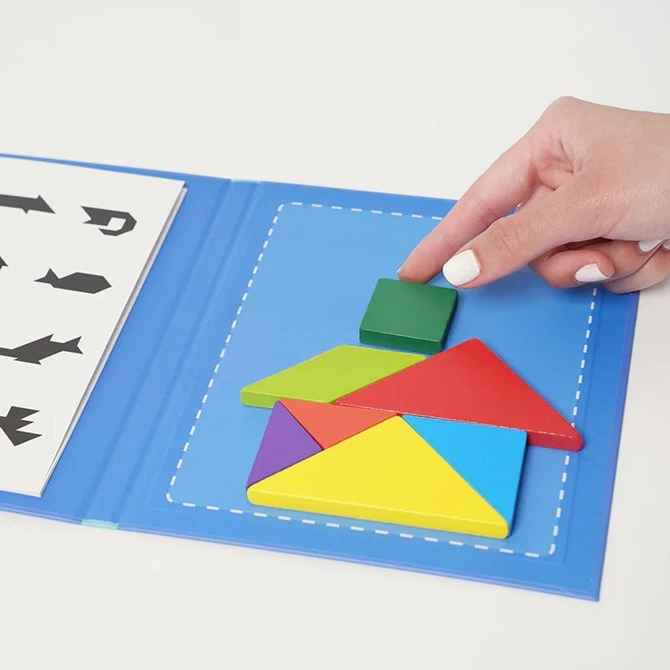 Livre magnétique Tangram Montessori