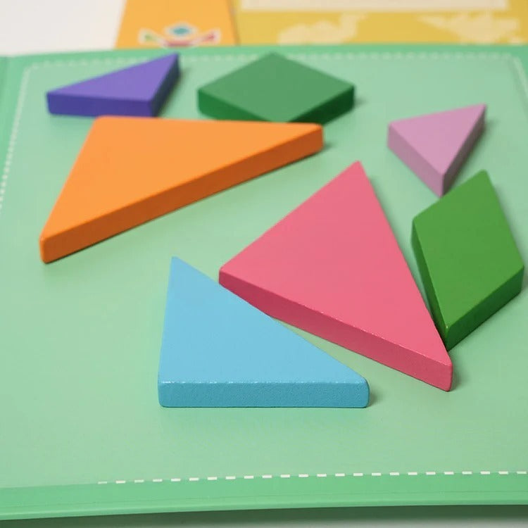 Livre magnétique Tangram Montessori