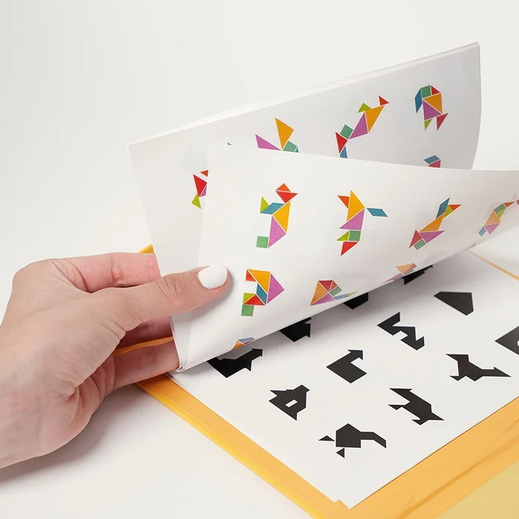 Livre magnétique Tangram Montessori
