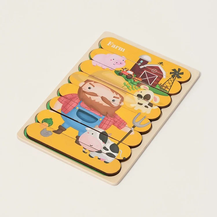 Puzzles double face Montessori
