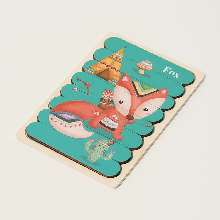 Puzzles double face Montessori
