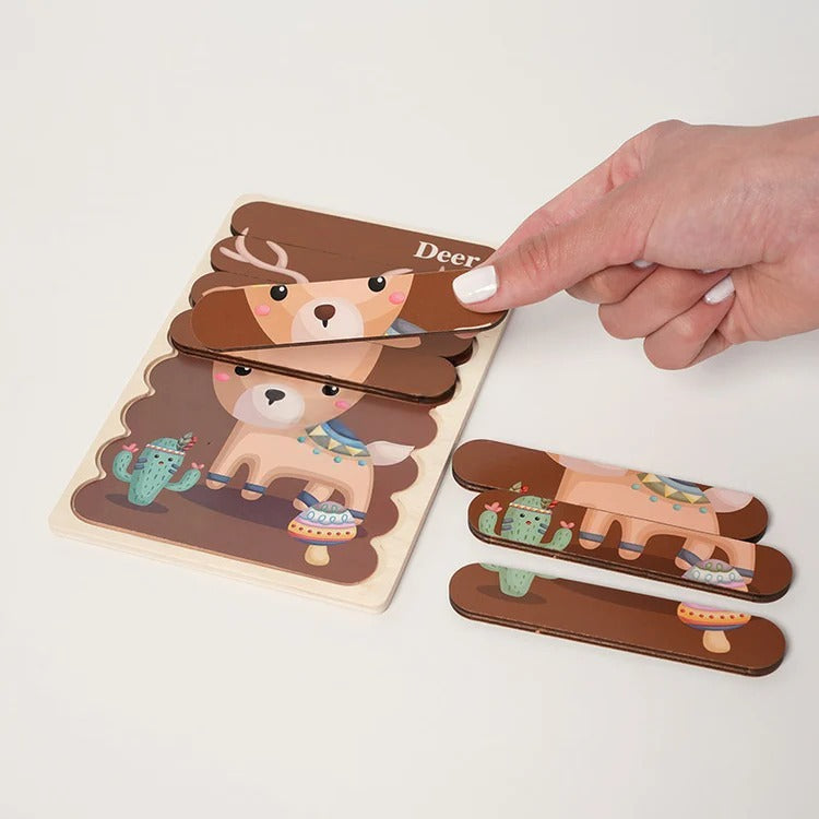 Puzzles double face Montessori