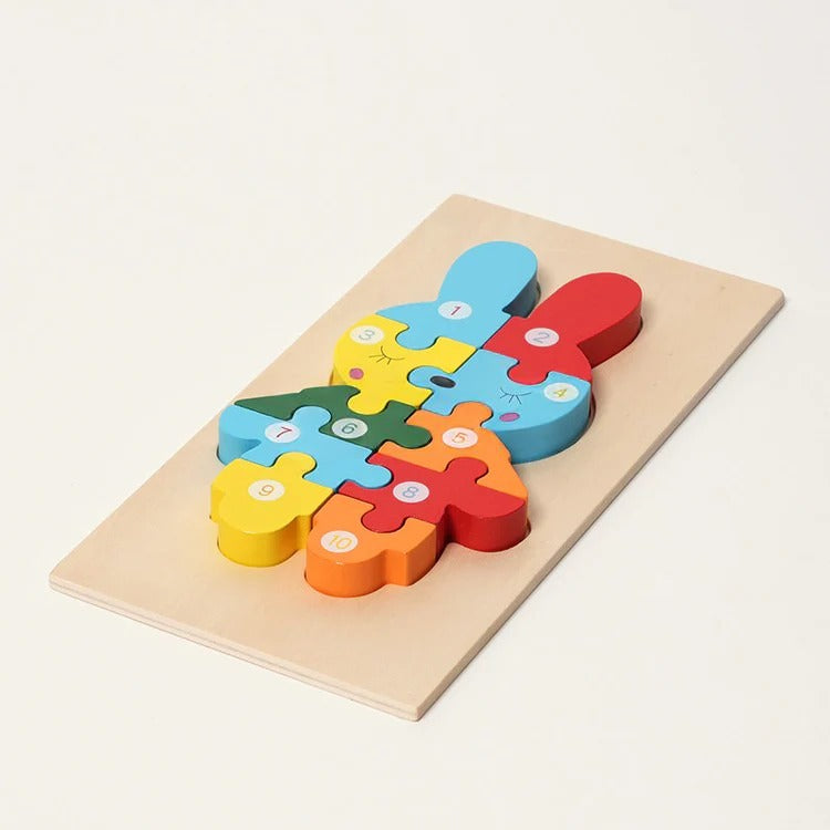 Puzzle en bois Montessori