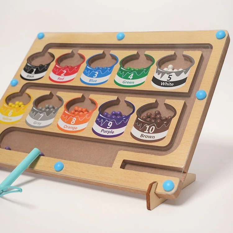 Puzzle Magnétique Montessori de Tri des Couleurs