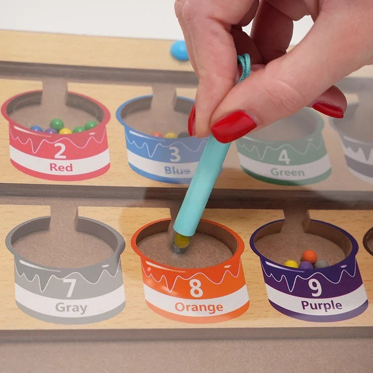Puzzle Magnétique Montessori de Tri des Couleurs
