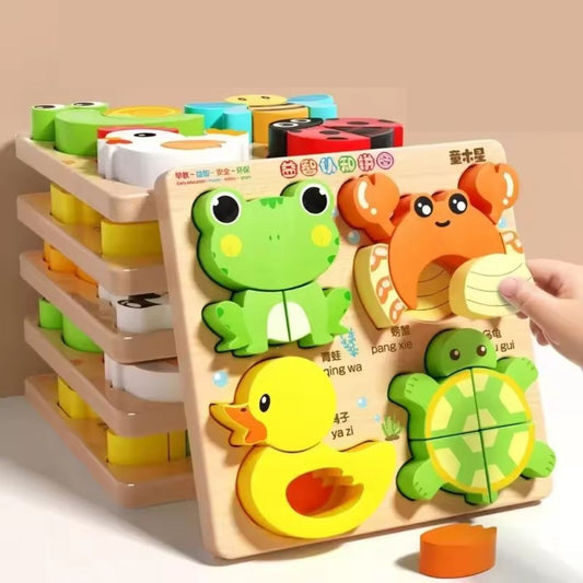 Puzzles Montessori en Bois
