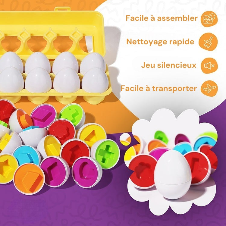 Œufs géométriques Montessori