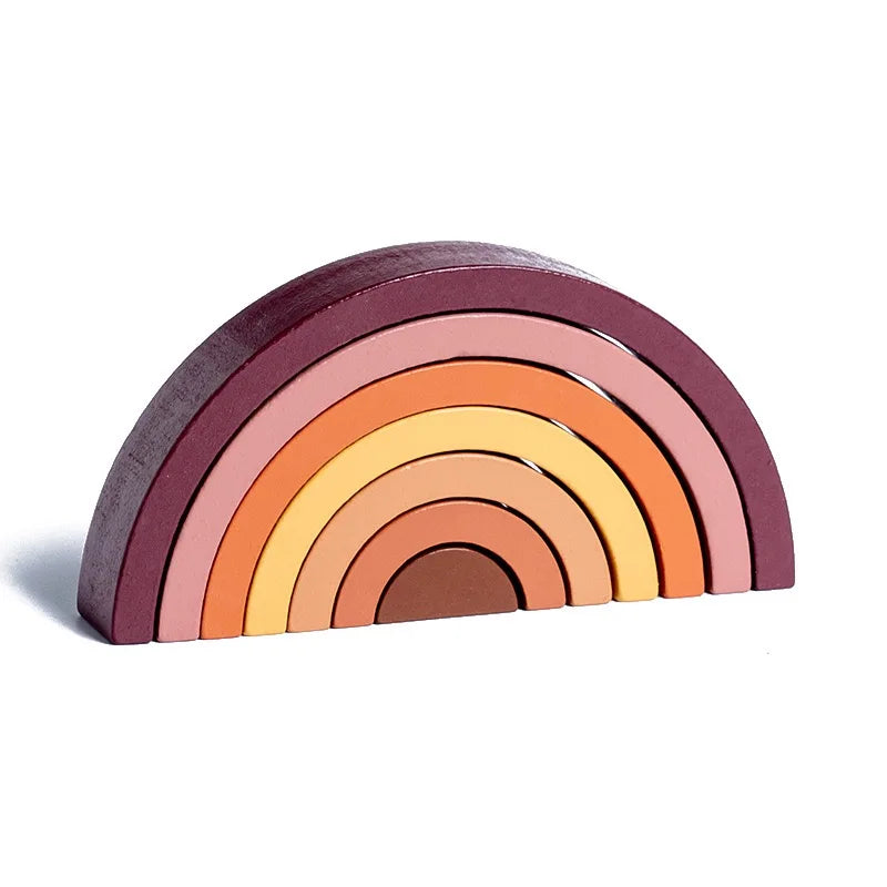 Puzzle Arc-en-Ciel en Bois Montessori