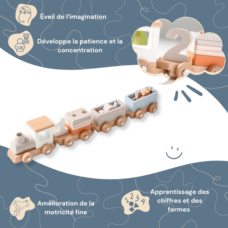 Train en Bois Montessori