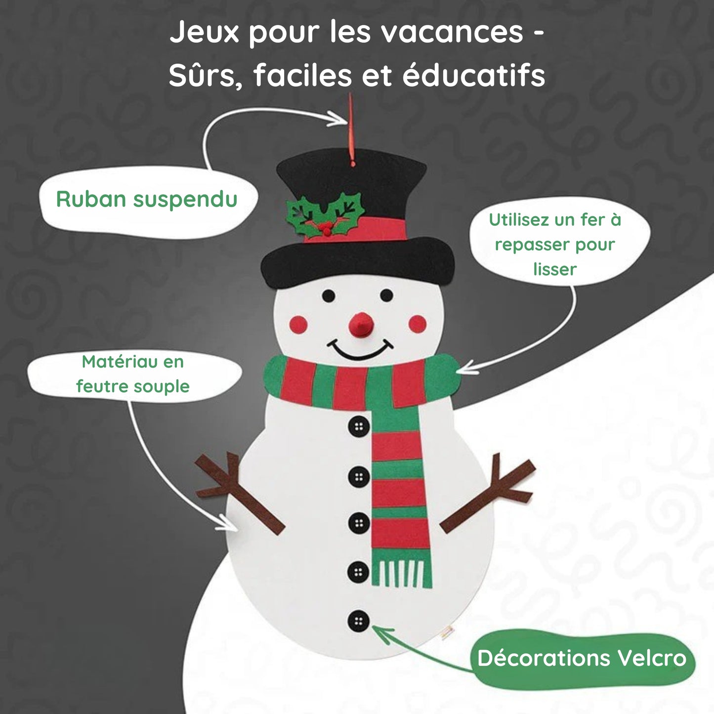 Bonhomme de neige Montessori
