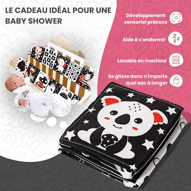 Livre contrasté Montessori pour nouveau-nés