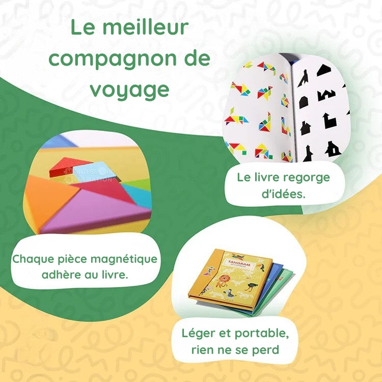 Livre magnétique Tangram Montessori