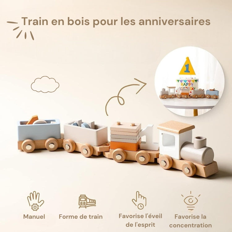Train en Bois Montessori