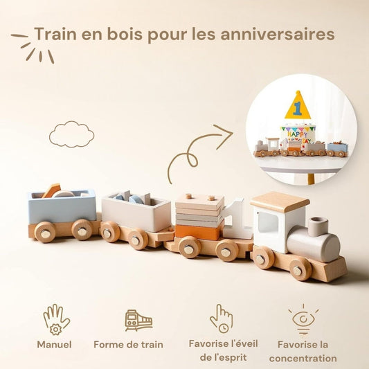Train en Bois Montessori