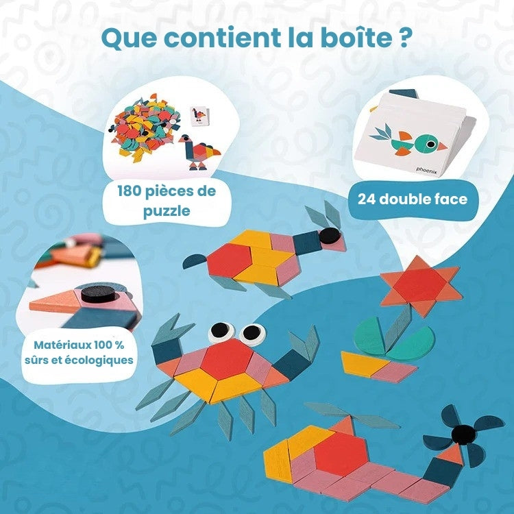 Puzzle d'animaux Montessori