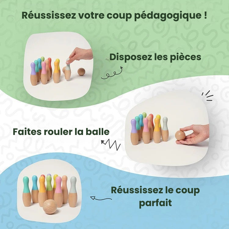 Jeu de bowling Montessori