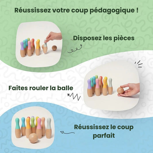 Jeu de bowling Montessori