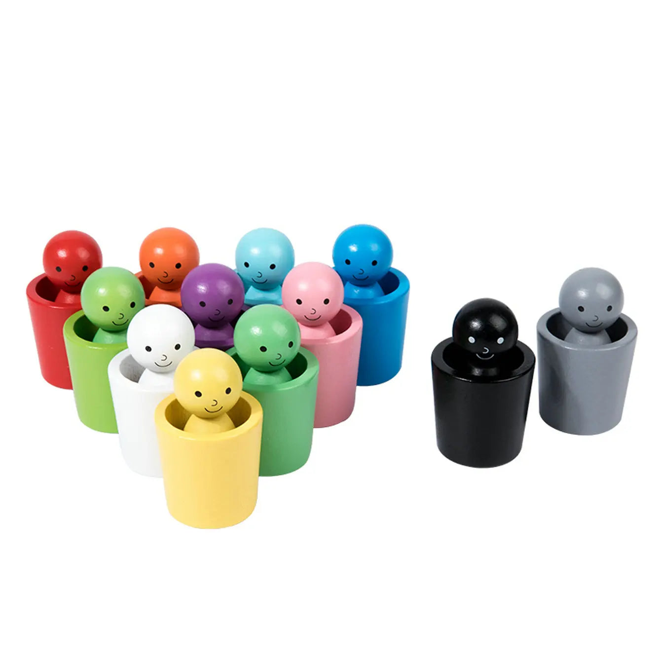 Jouet Poupées et Formes Colorées Montessori