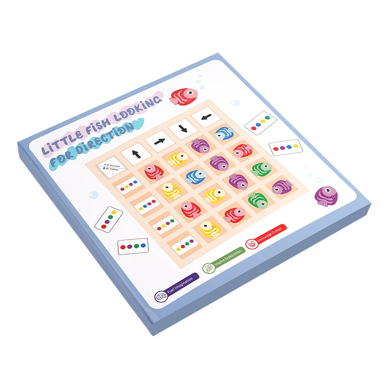 Puzzle de Coordination des Couleurs avec Poissons Montessori