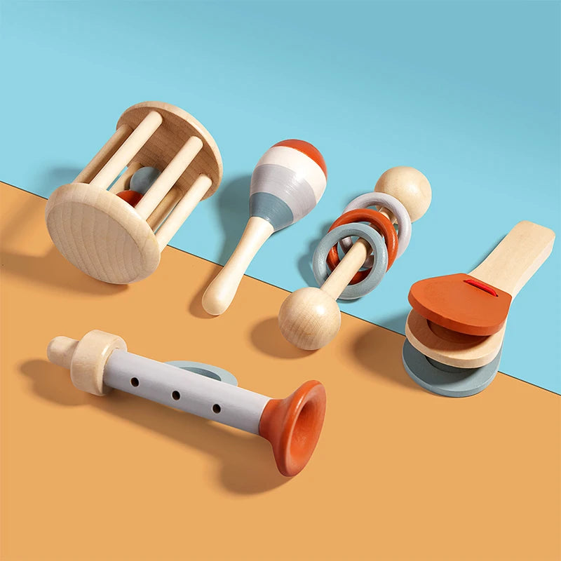 Set d'Instruments de Musique en Bois Montessori