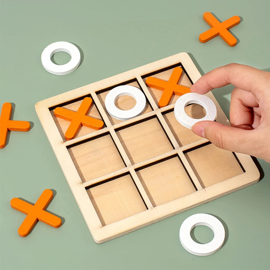 Jeu de Morpion en Bois Montessori