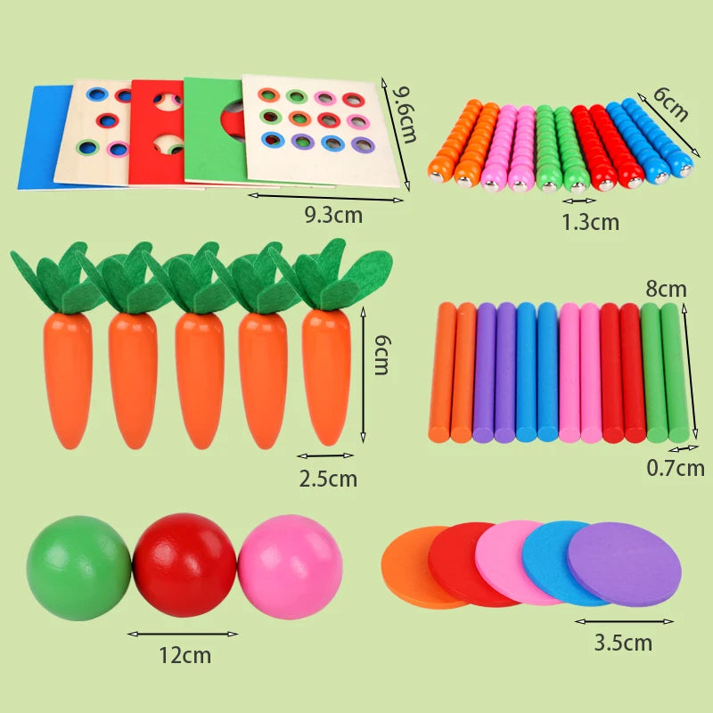 Boîte Montessori à Formes et Couleurs avec Balles