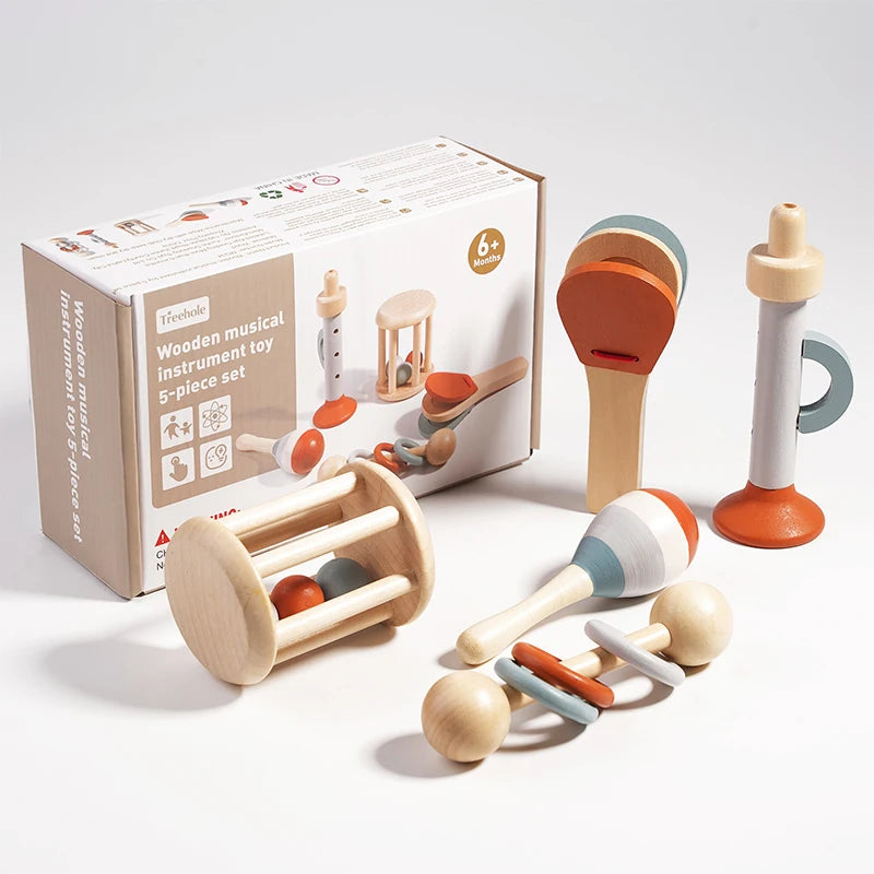 Set d'Instruments de Musique en Bois Montessori
