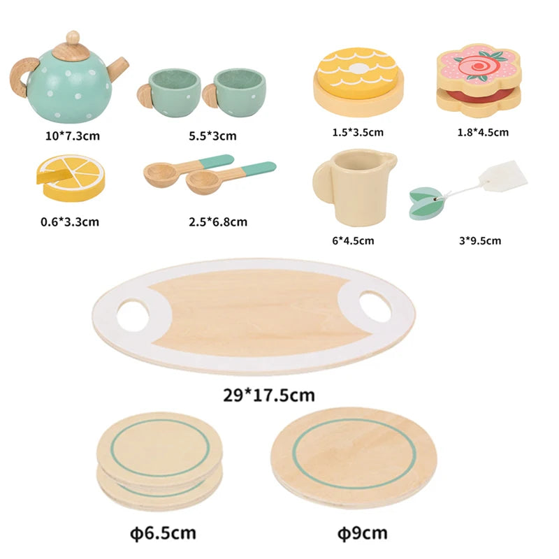 Service à Thé en Bois Montessori