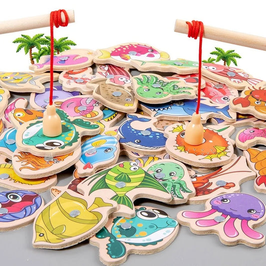 Jeu de Pêche en Bois Montessori