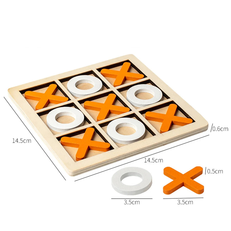 Jeu de Morpion en Bois Montessori
