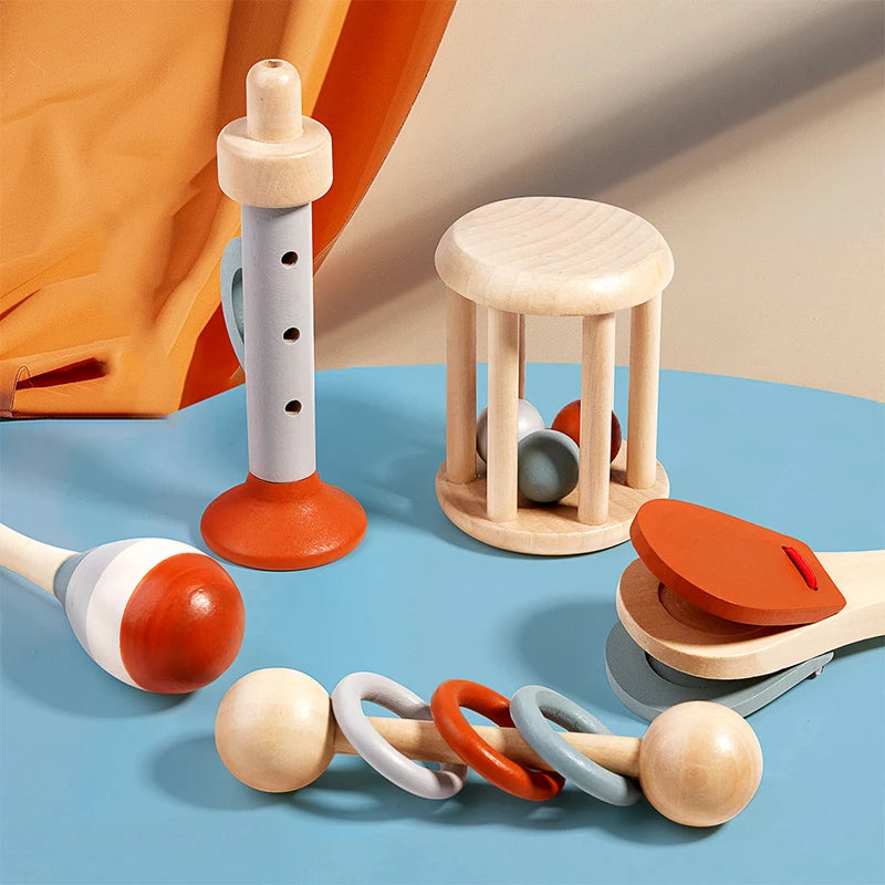 Set d'Instruments de Musique en Bois Montessori