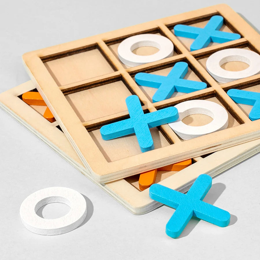 Jeu de Morpion en Bois Montessori