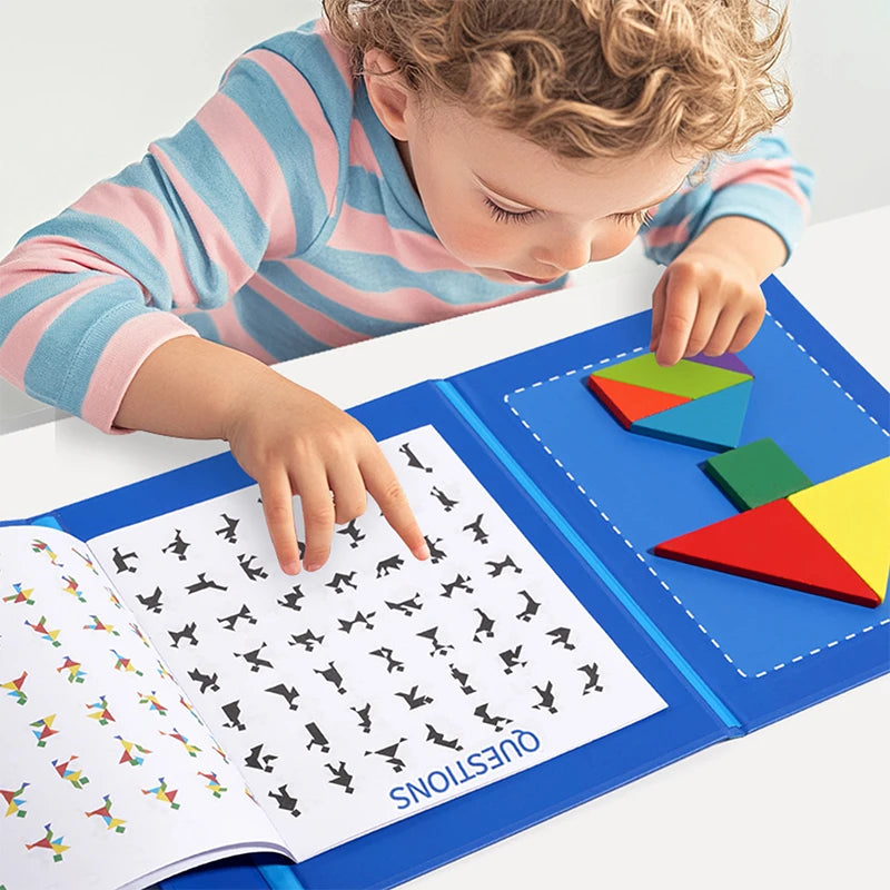 Livre magnétique Tangram Montessori