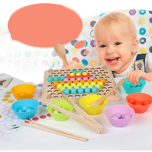 Tableau Montessori de Couleurs et Perles